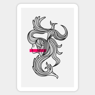 Hairs of Lady Sticker